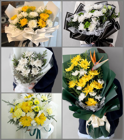 湖北襄阳市老河口市酂阳街道洪城门社区白事花束代送